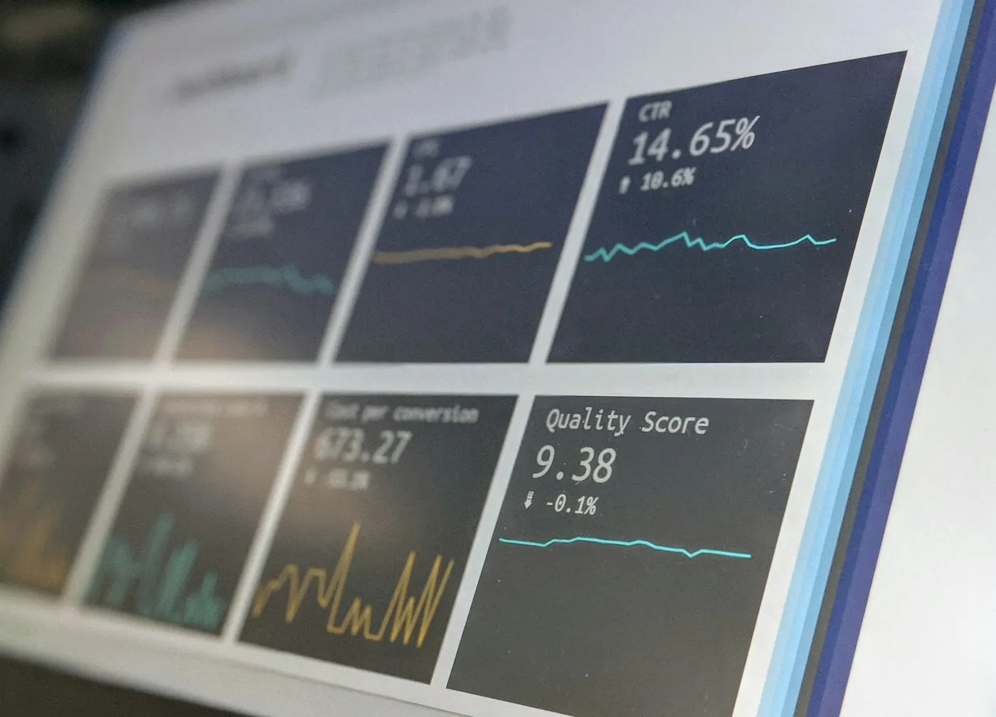 data en pantalla